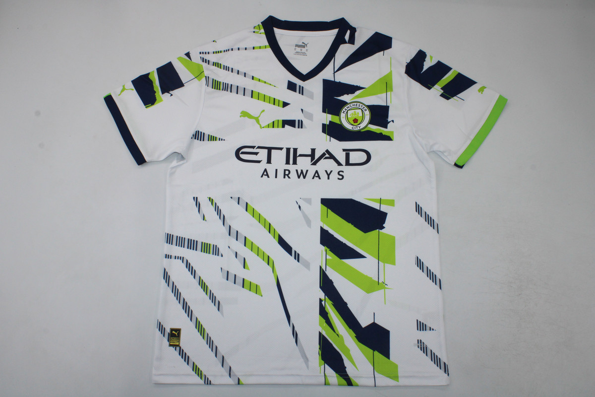AAA Quality Manchester City 23/24 White/Green Training Jersey